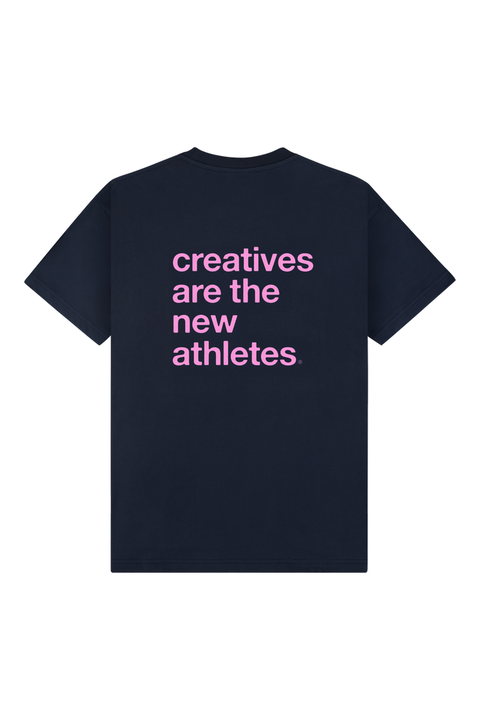 Catna Tee Navy/Pink