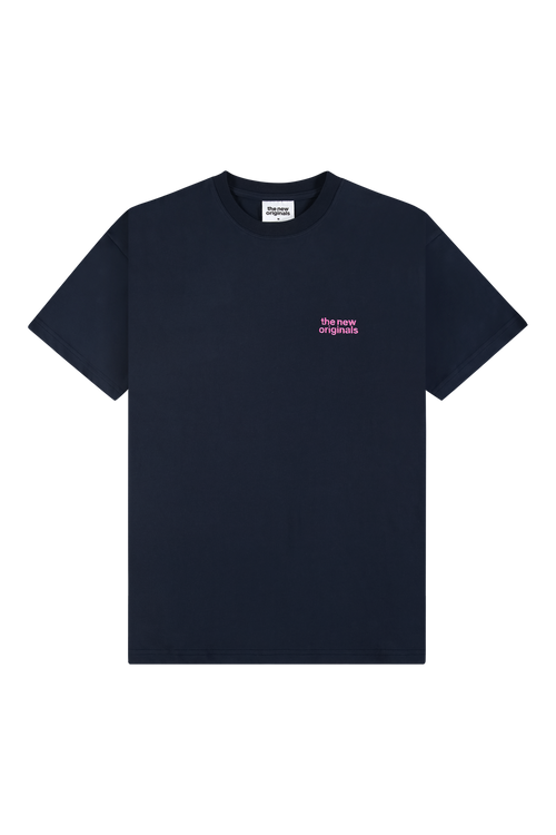 Catna Tee | Navy Blue / Pink