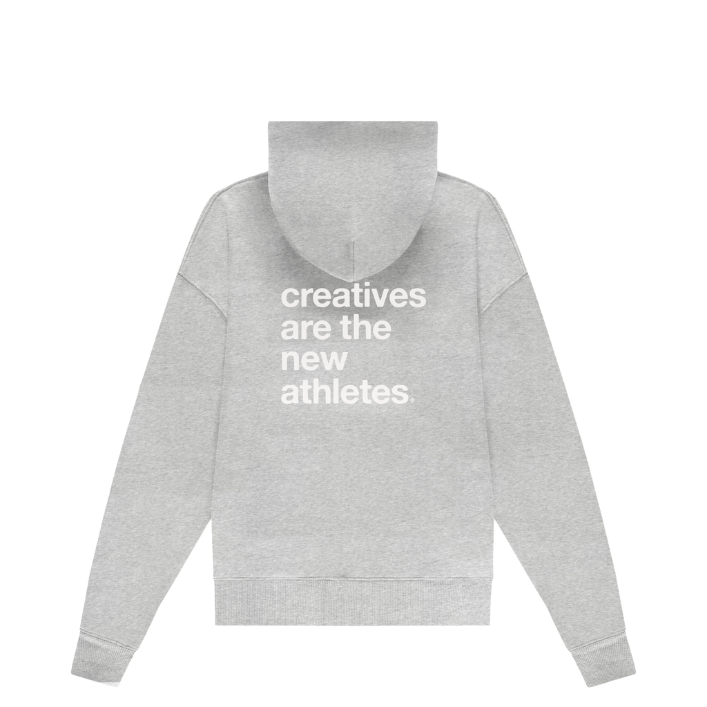 CATNA Zip Up Hoodie Light Grey Melange