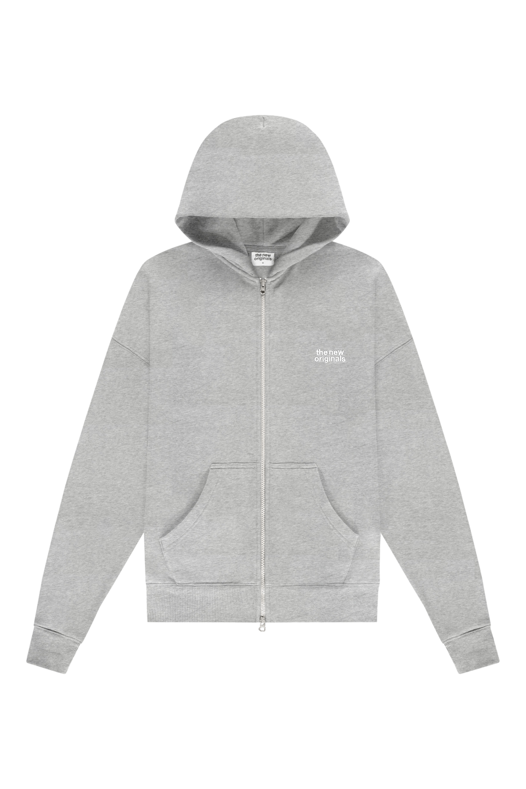 CATNA Zip Up Hoodie | Light Grey melange