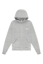 CATNA Zip Up Hoodie | Light Grey melange