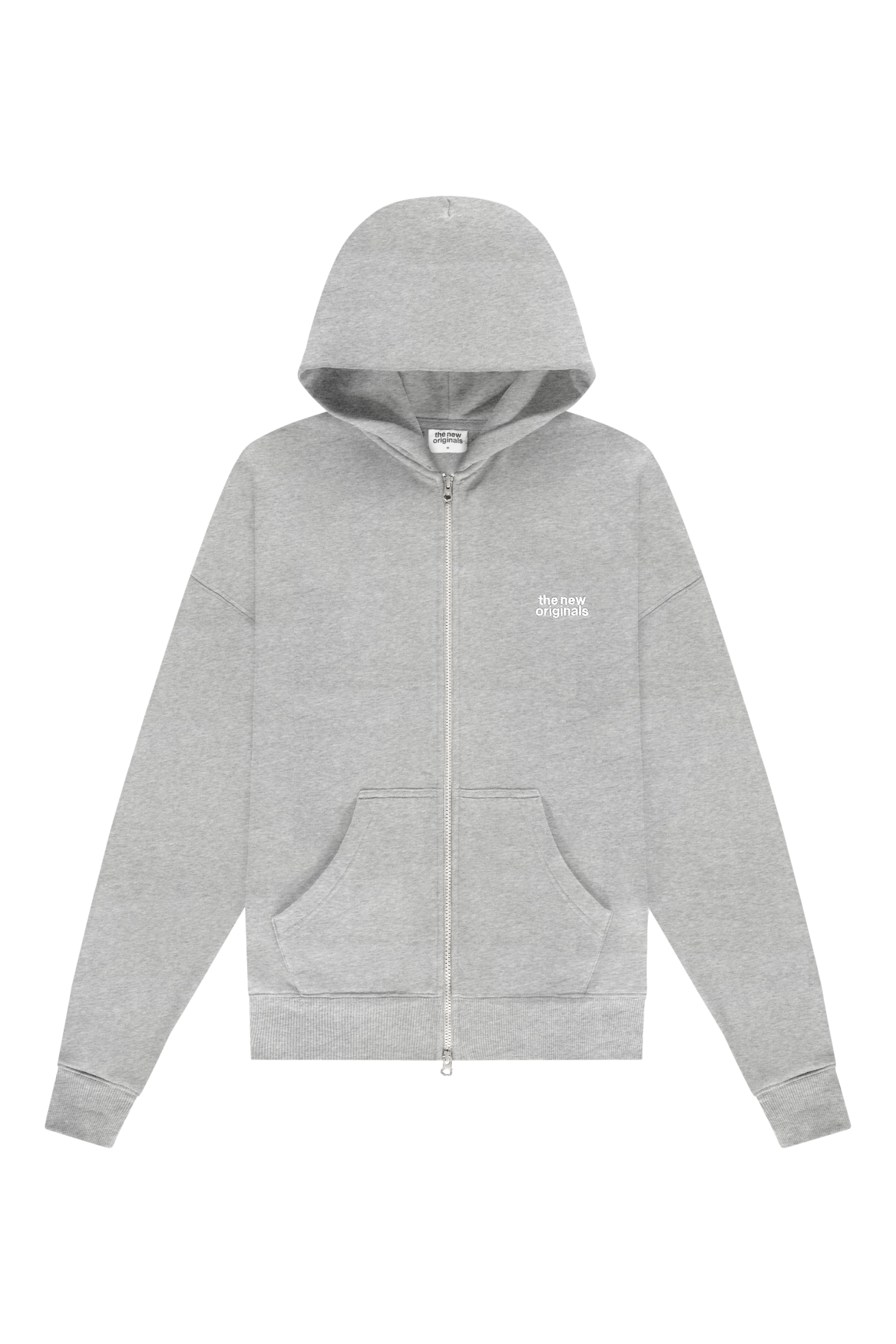 CATNA Zip Up Hoodie | Light Grey melange