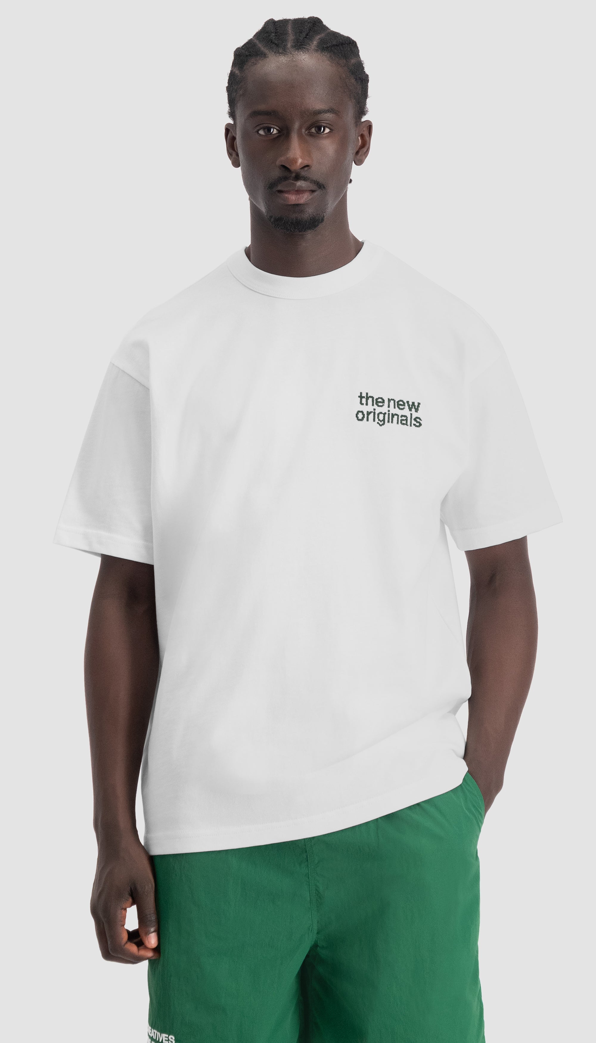 CATNA Cross Stitches Tee | White
