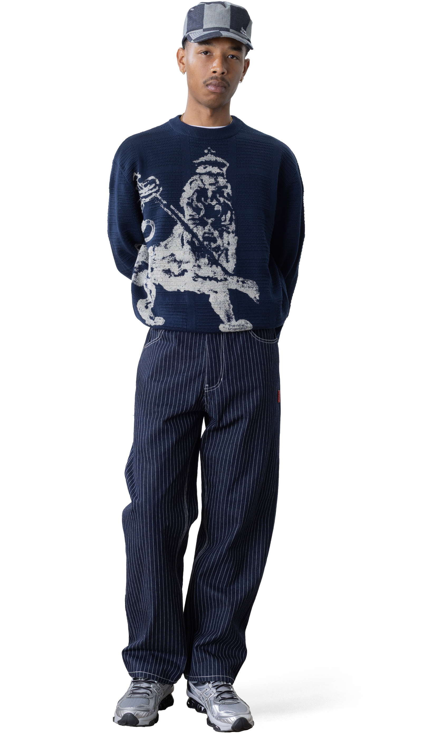 Emblem Denim Cap | Raw Navy