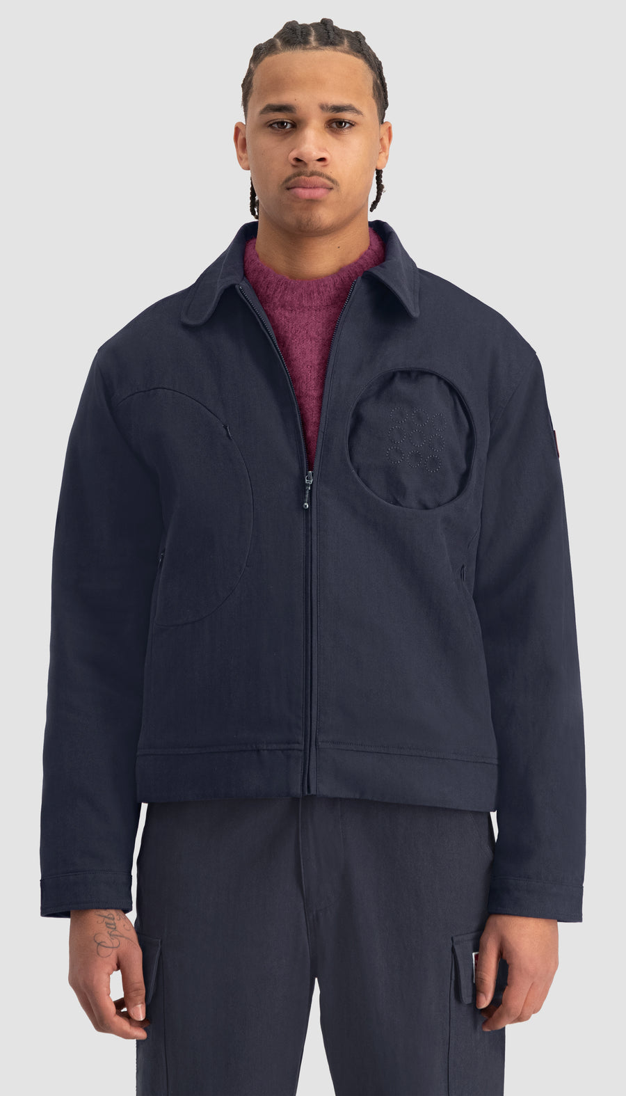Circular Jacket Navy