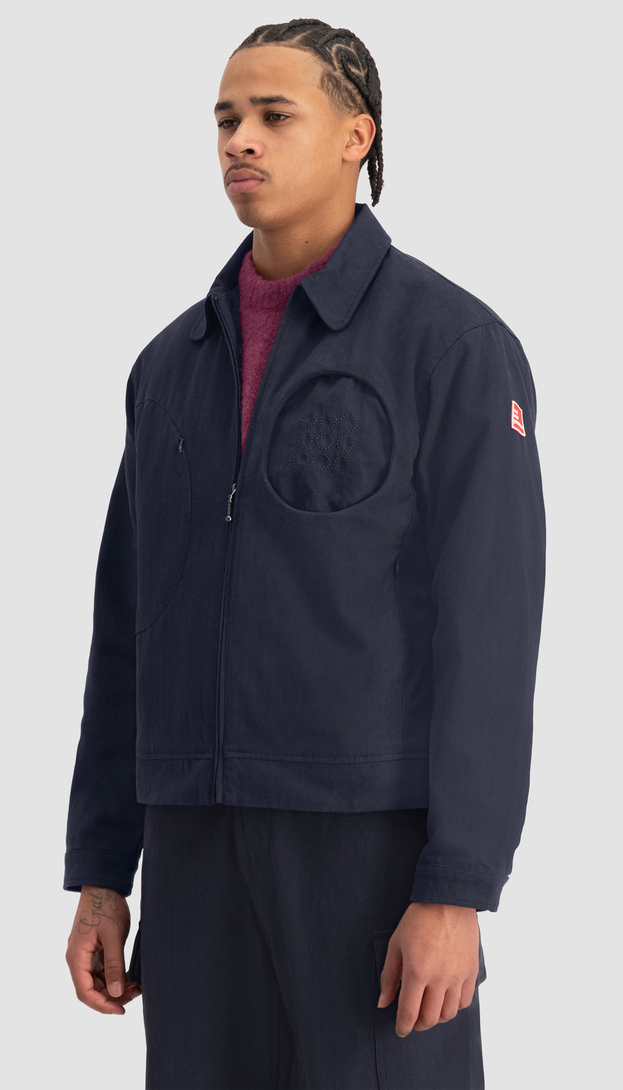 Circular Jacket Navy