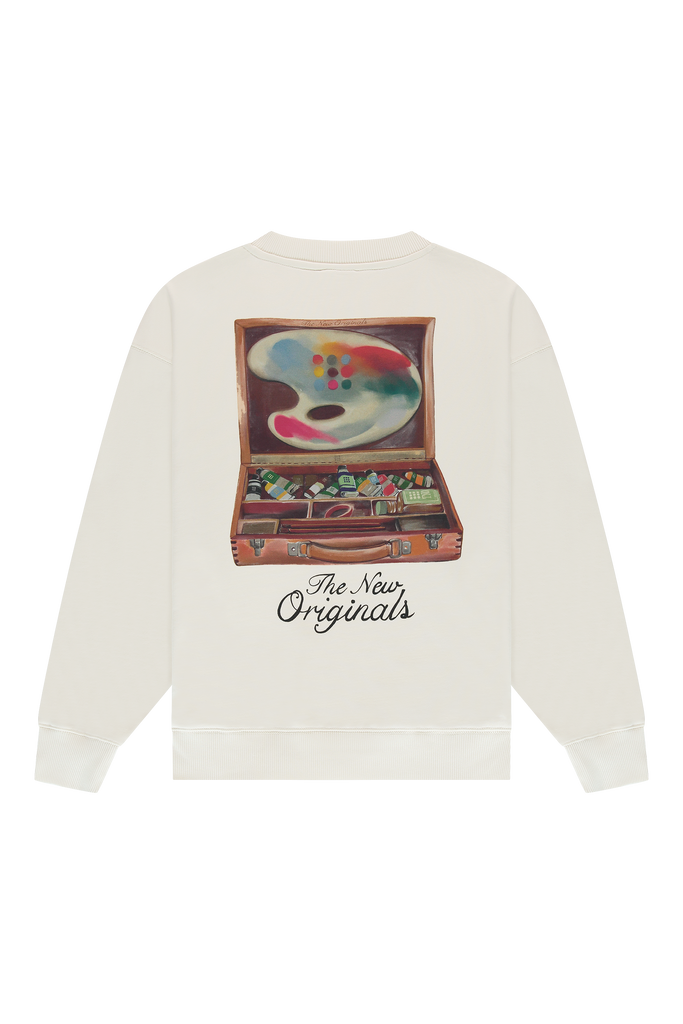Paint Box Crewneck White Alyssum