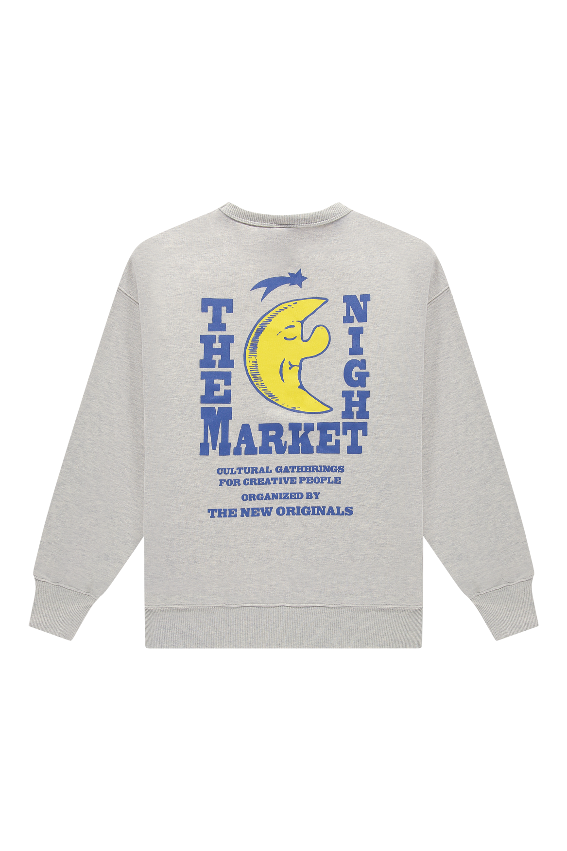 Freddy Moon Graphic Crewneck Light Grey Melange | Light Grey melange