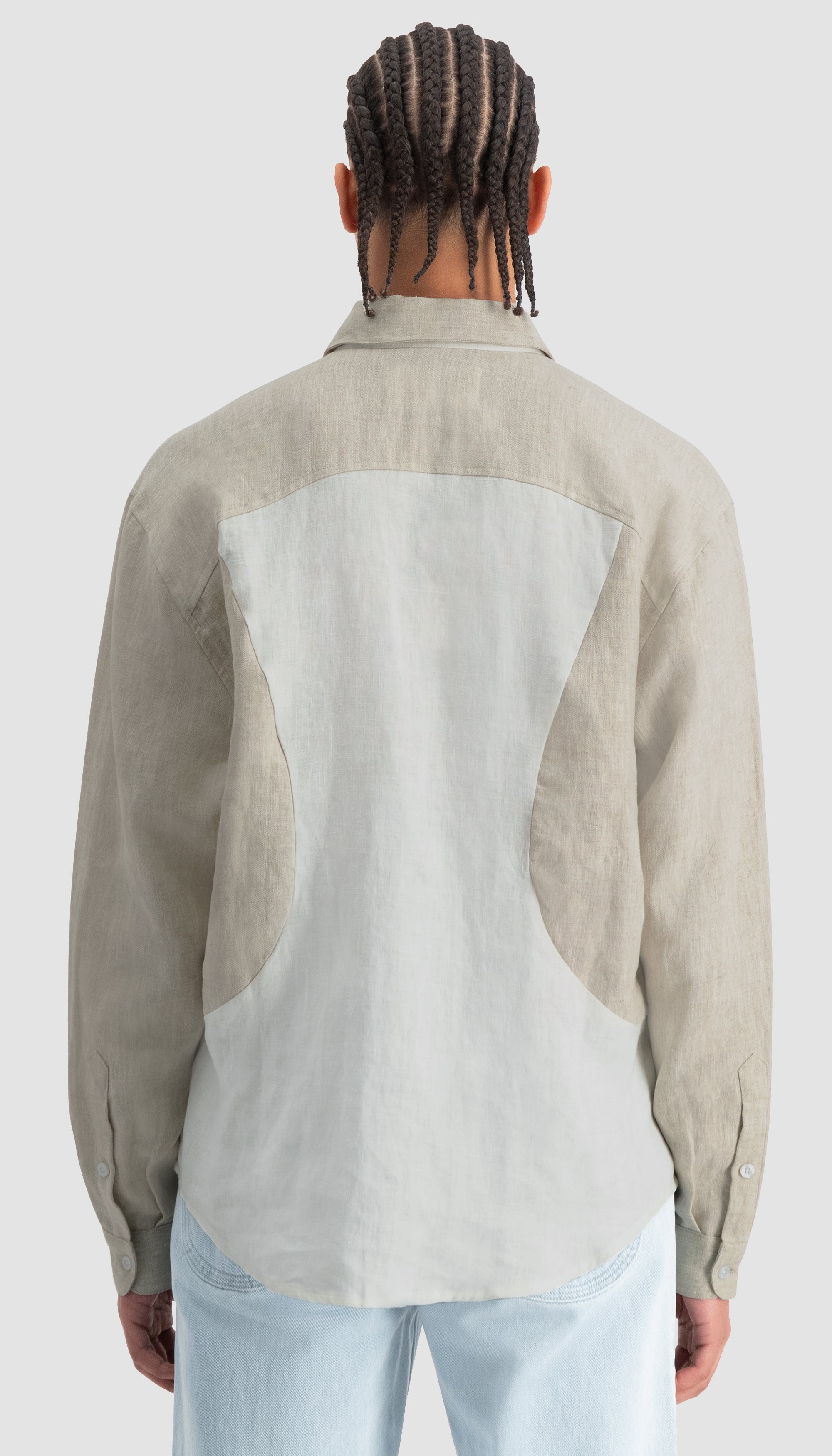 Curve Shirt Linen | White Alyssum