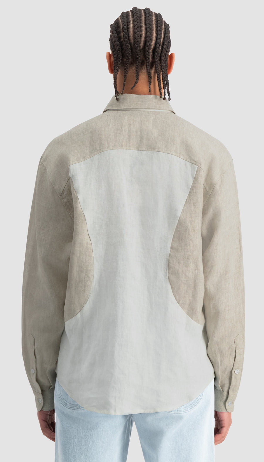 Curve Shirt Linen White Alyssum/Beige