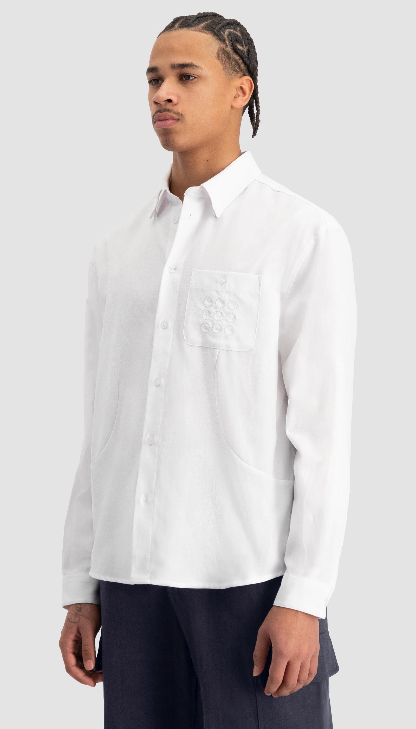 Curve Shirt Lace White | White