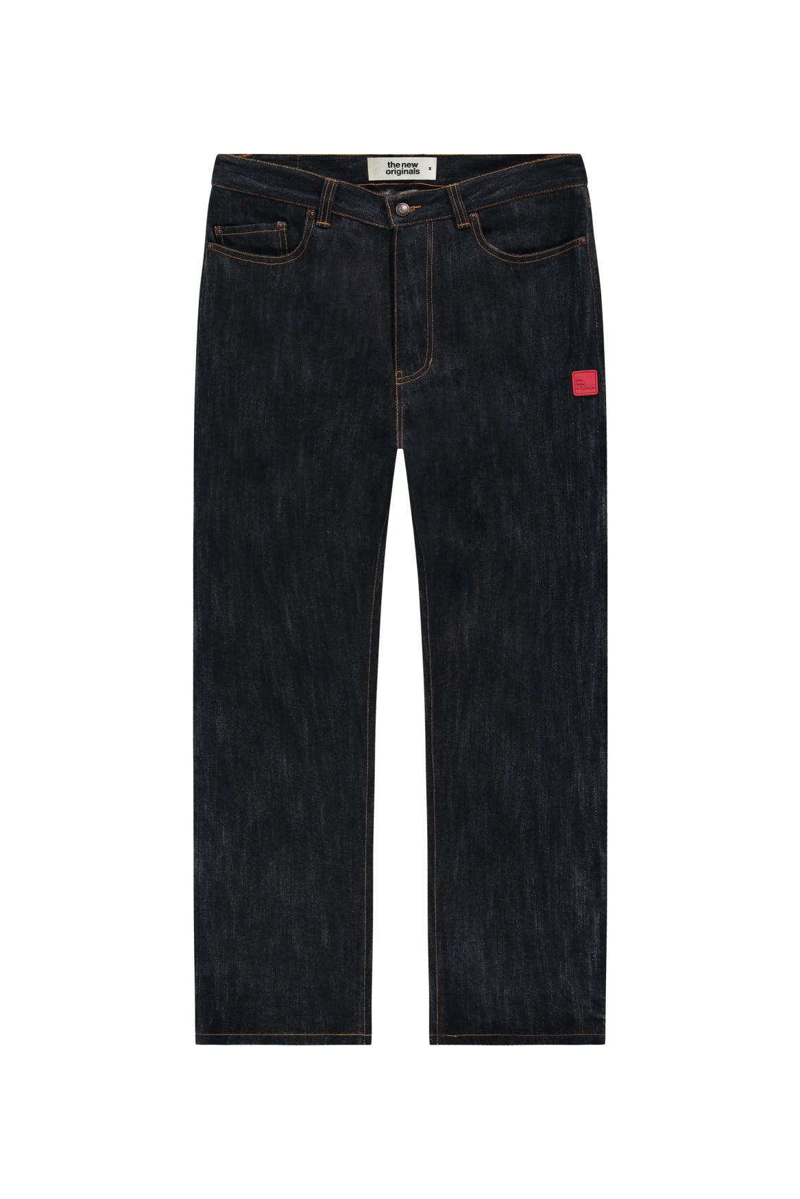 9-Dots Relaxed Jeans | Slub denim