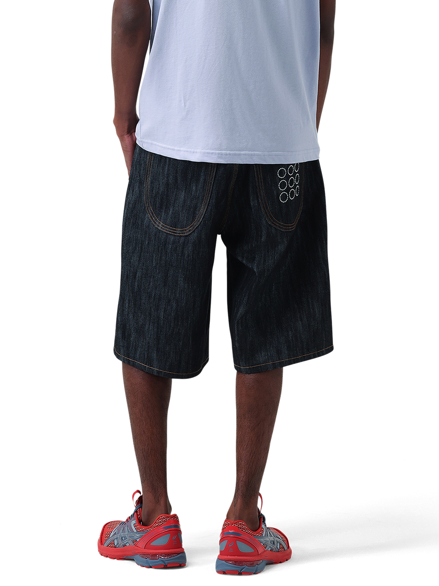 9-Dots Jorts | Raw Denim