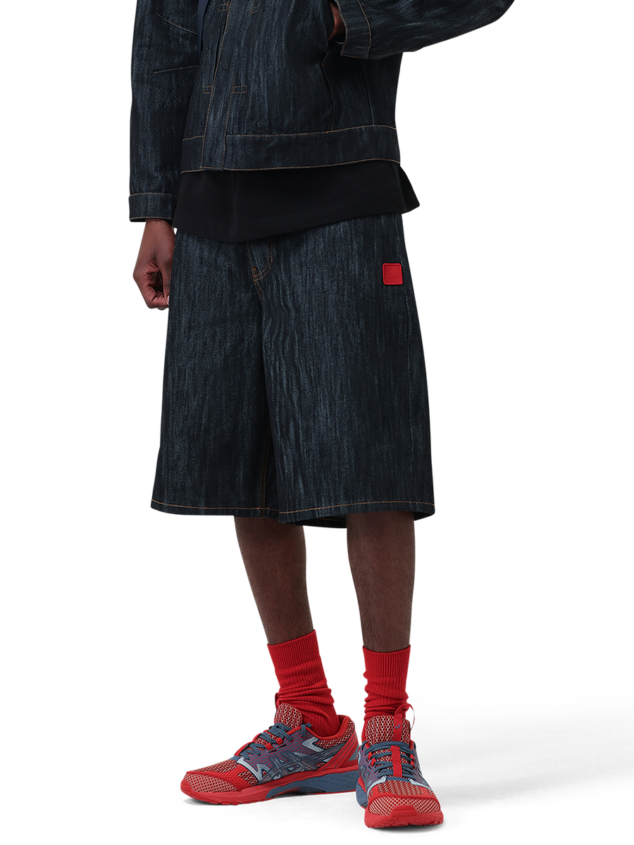 9-Dots Jorts | Raw Denim