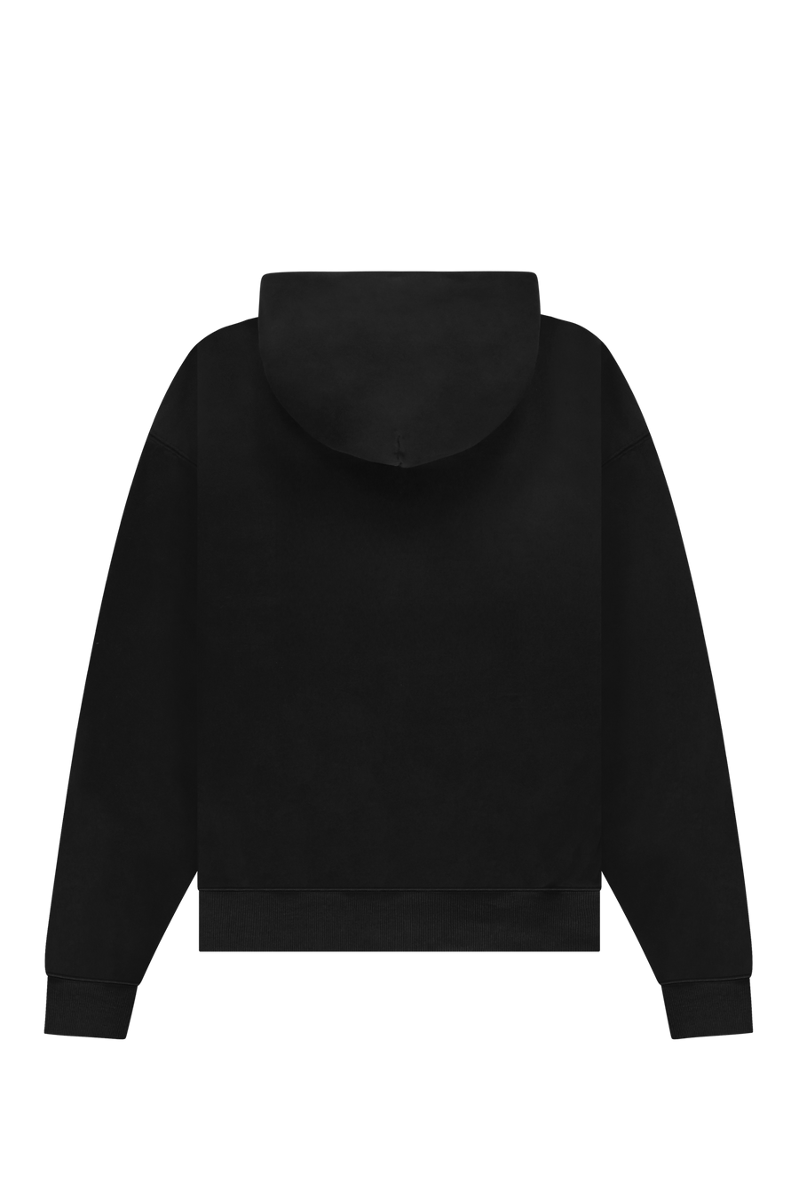 Emblem Zip Up Hoodie Black