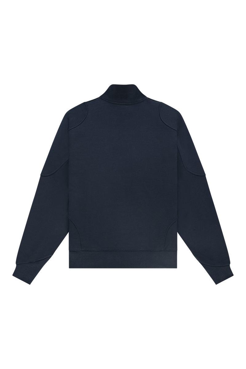 Emblem Half-Zip Sweater | Stock Navy