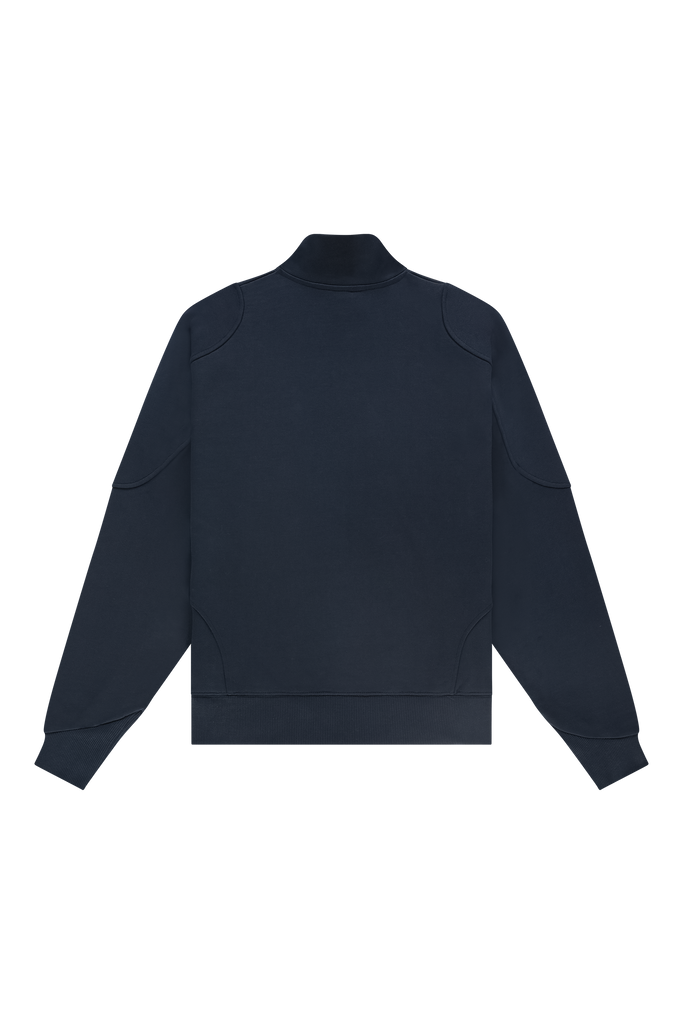 Emblem Half-Zip Sweater Stock Navy