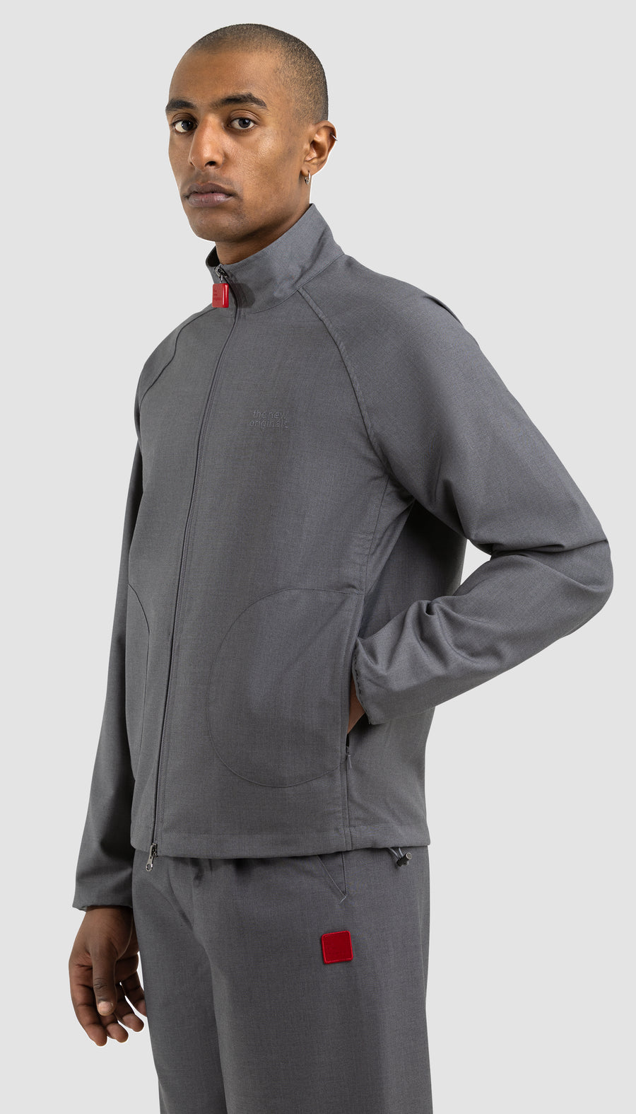 Emblem Tech Jacket Light Grey