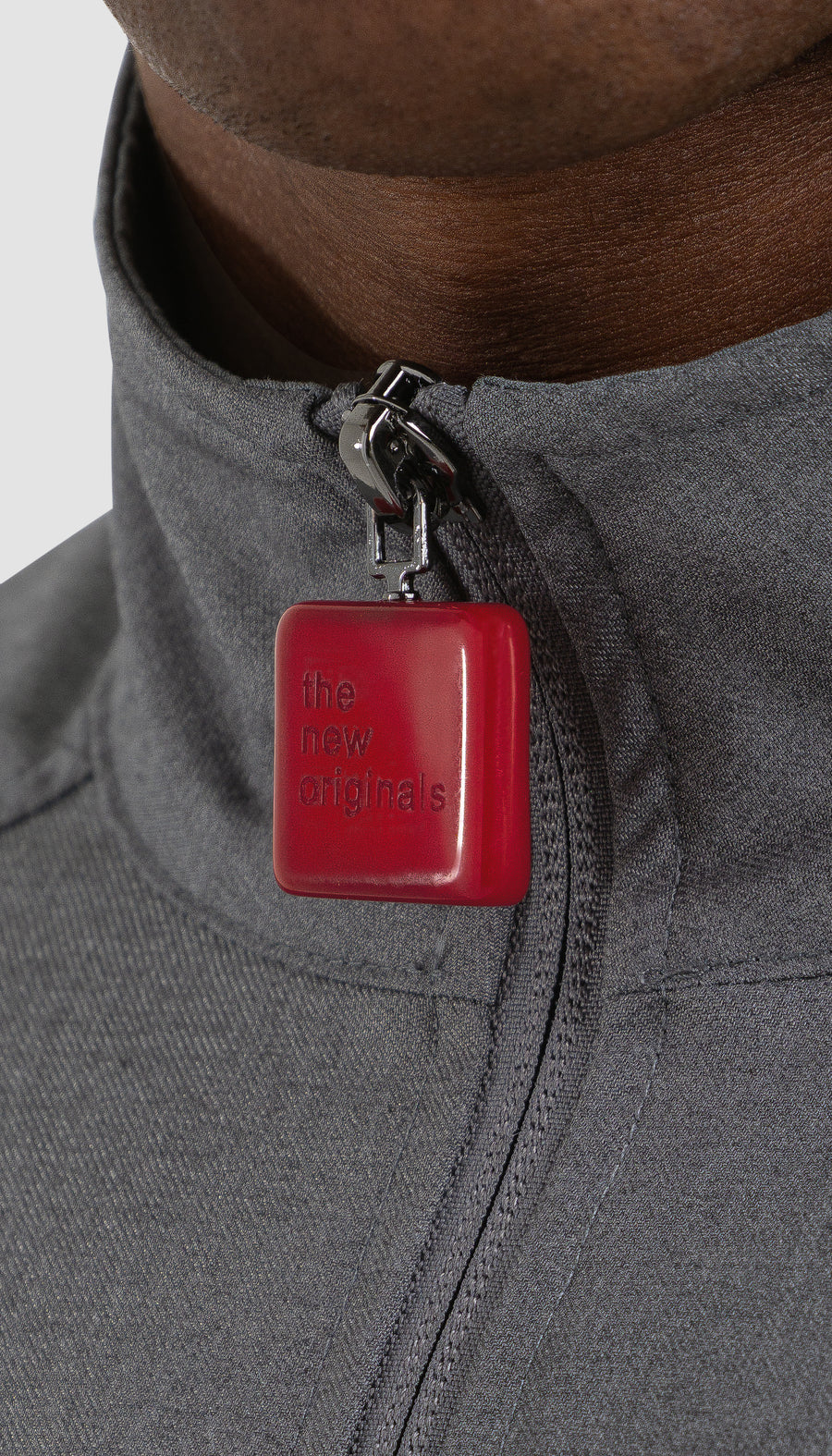 Emblem Tech Jacket Light Grey