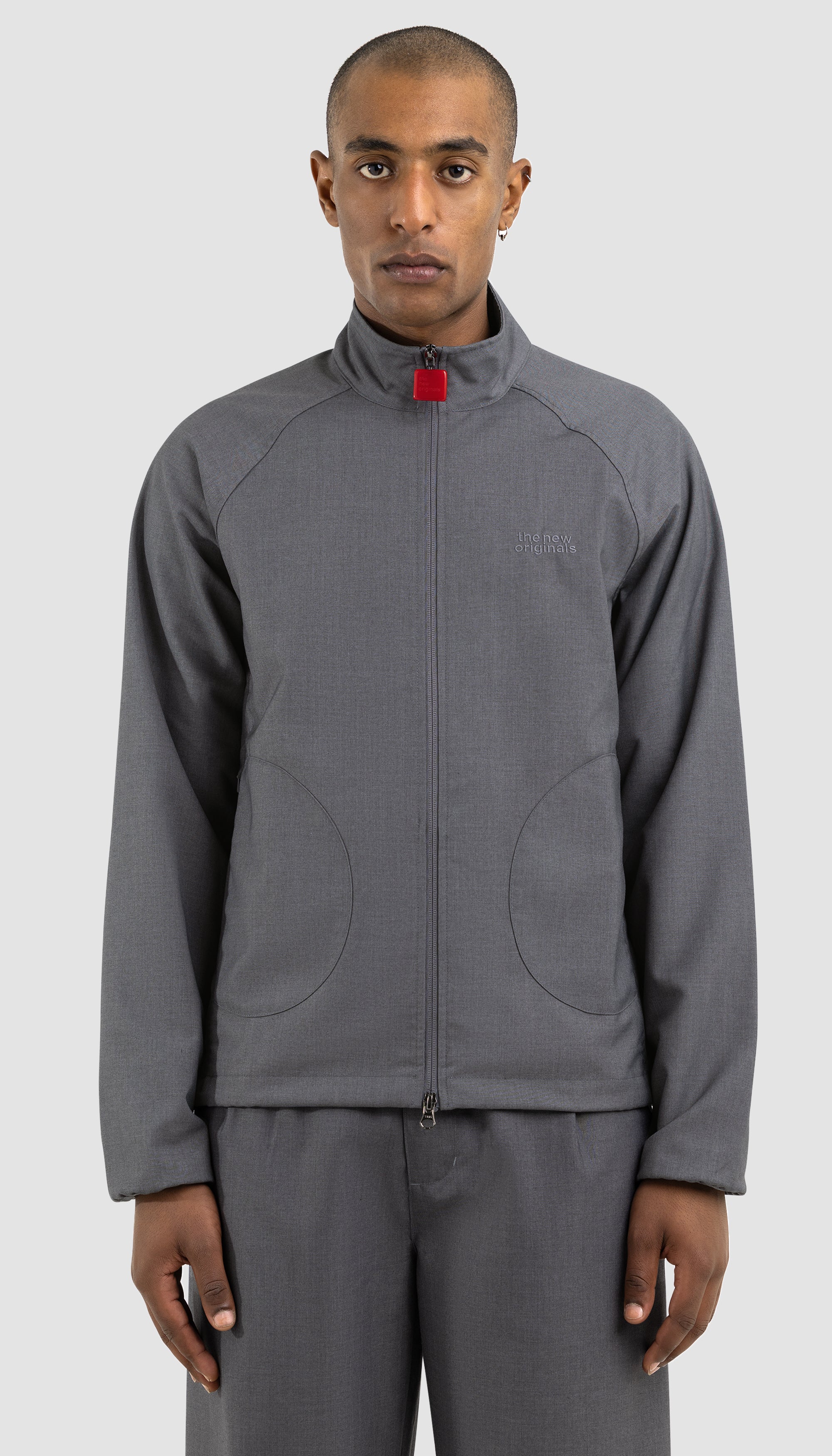 Emblem Tech Jacket Light Grey