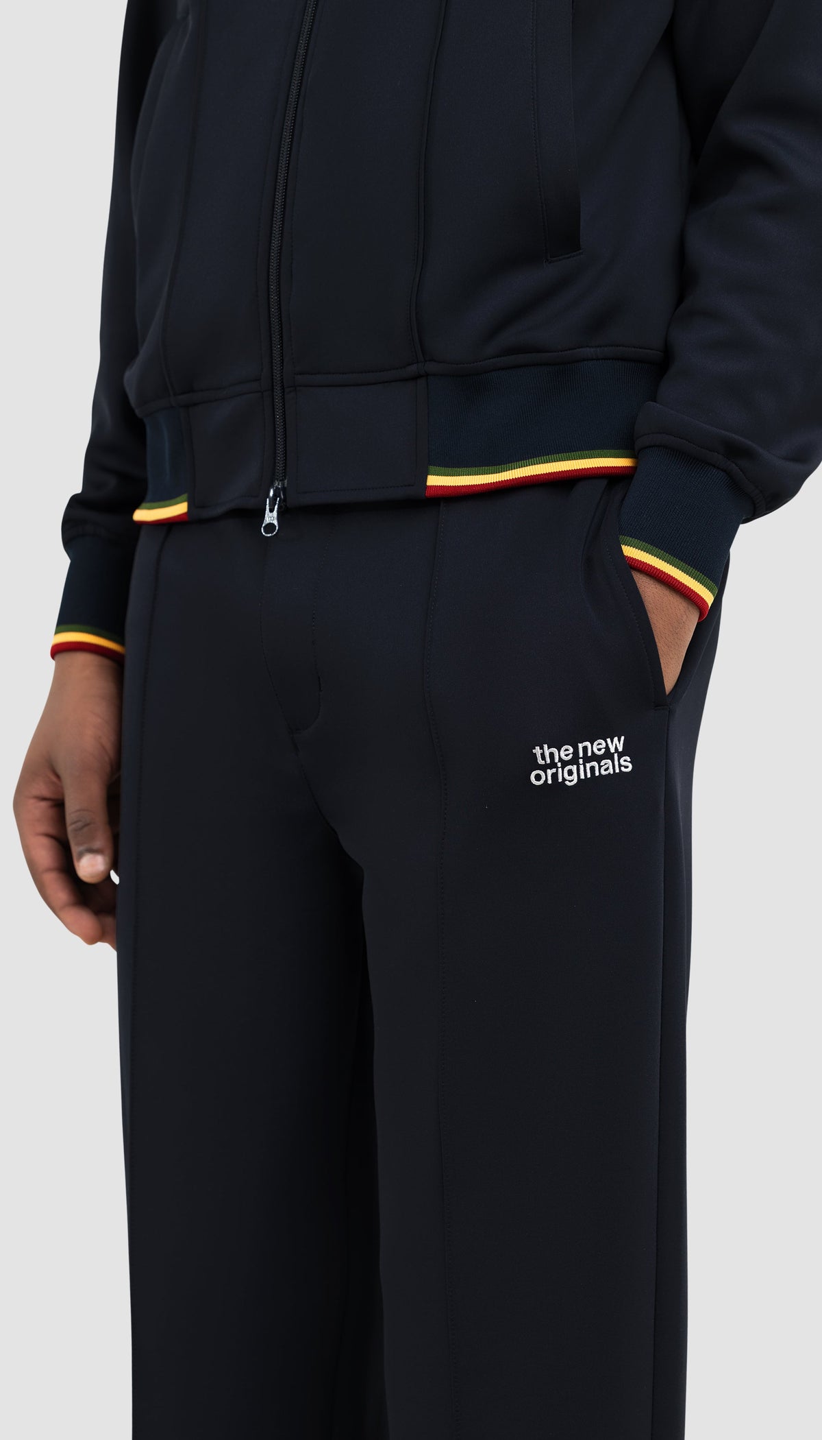Emblem Trackpants Navy Blue / Pan African | Navy / Pan Africa