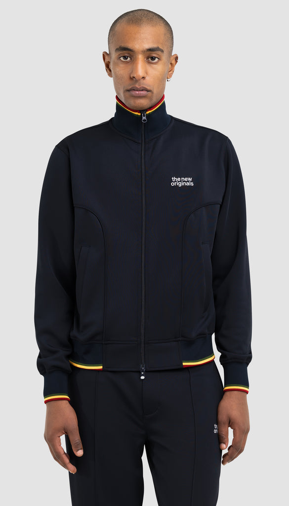 Emblem Track Jacket Navy Blue / Pan African