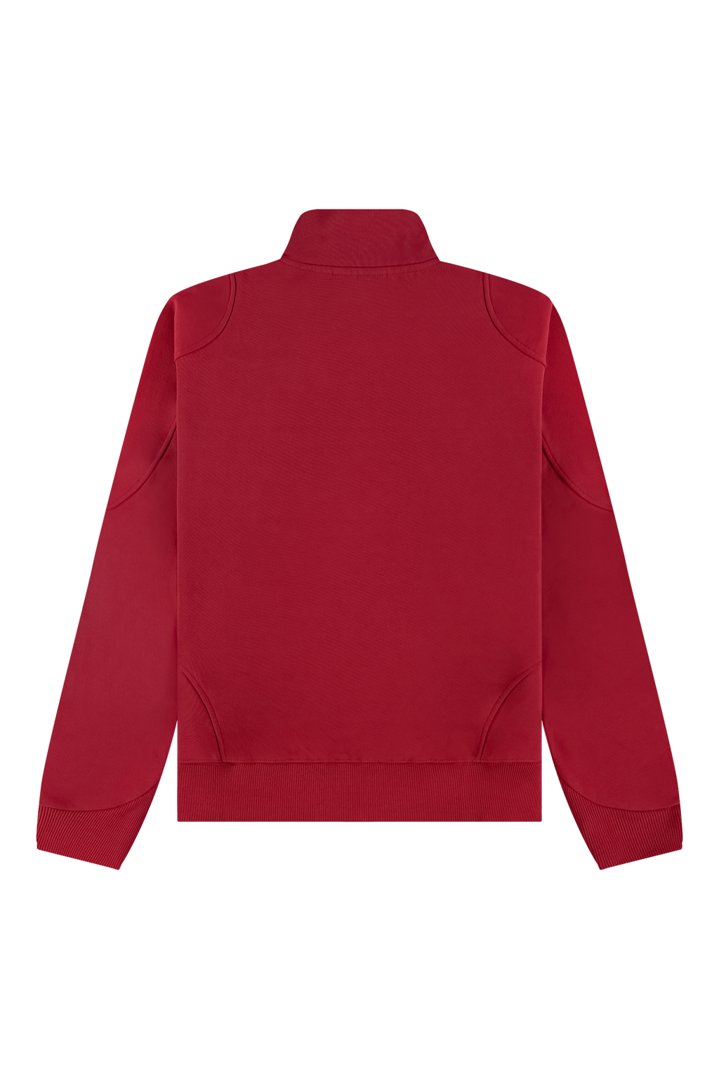 Emblem Half-Zip Sweater Red Back-2