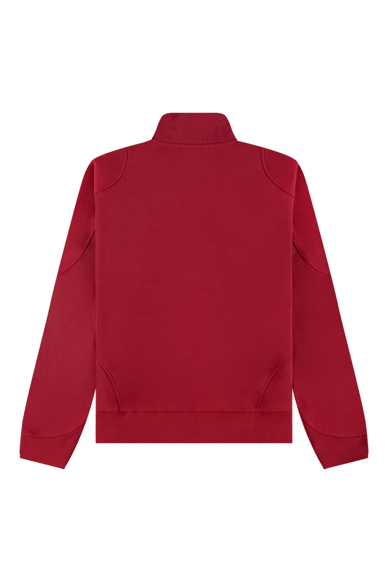 Emblem Half-Zip Sweater | Red