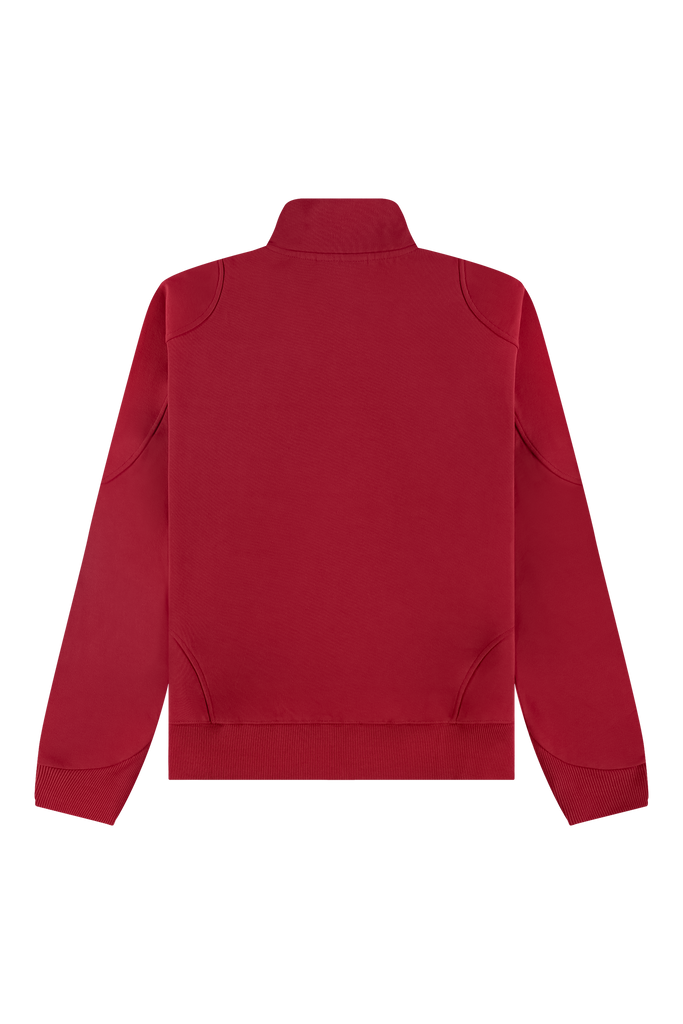 Emblem Half-Zip Sweater Red