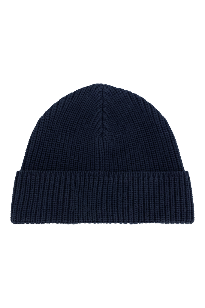 Emblem Fisherman Beanie Navy Blue