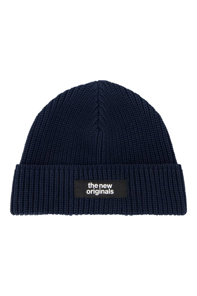 Emblem Fisherman Beanie Navy Blue