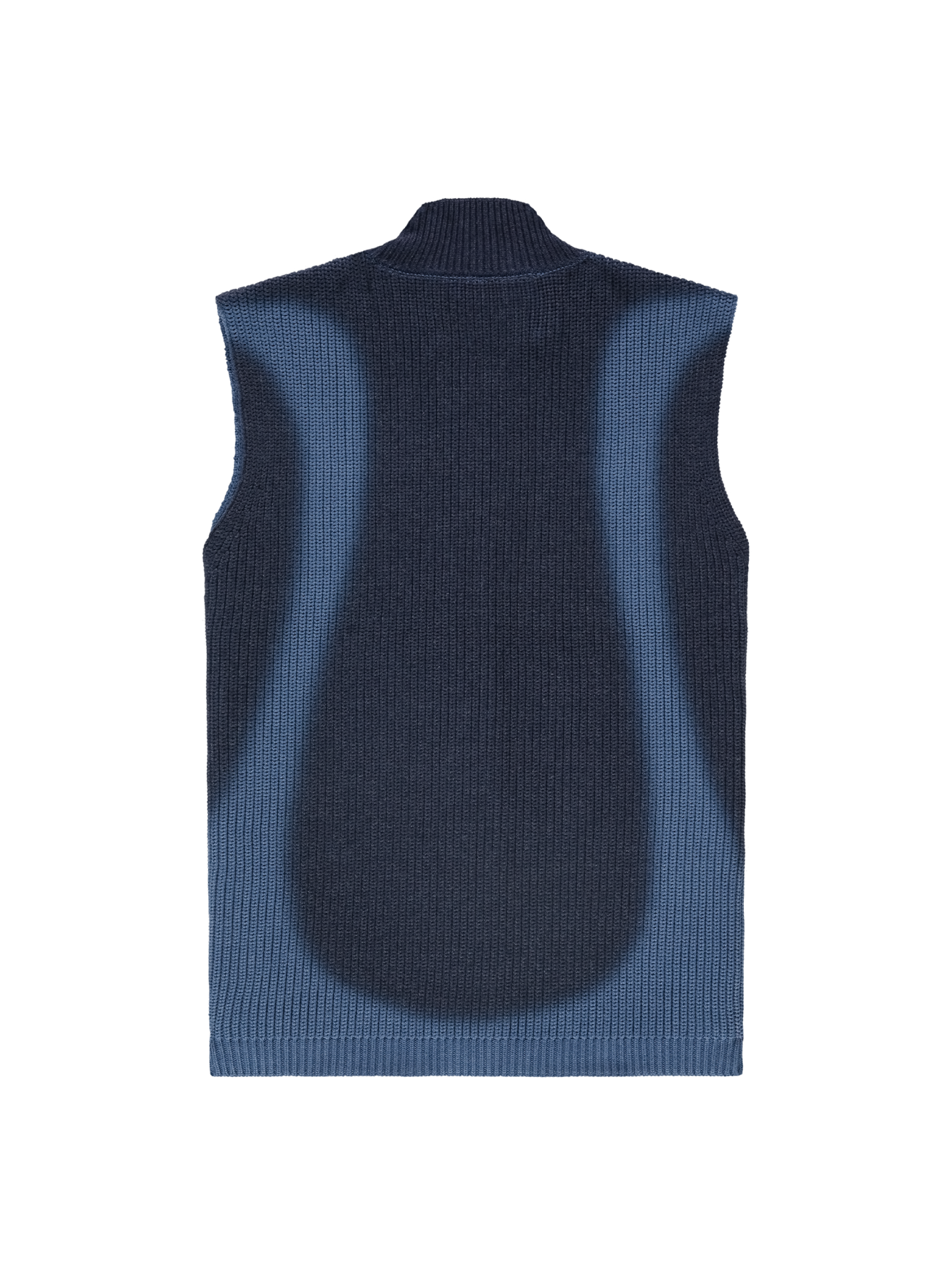 Fisherman Zip Up Vest | Navy