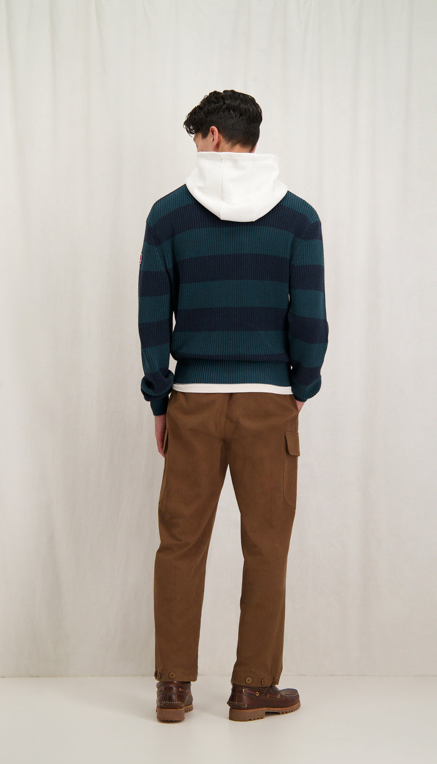 Fisherman Rib Knit Hoodie Magical Forest