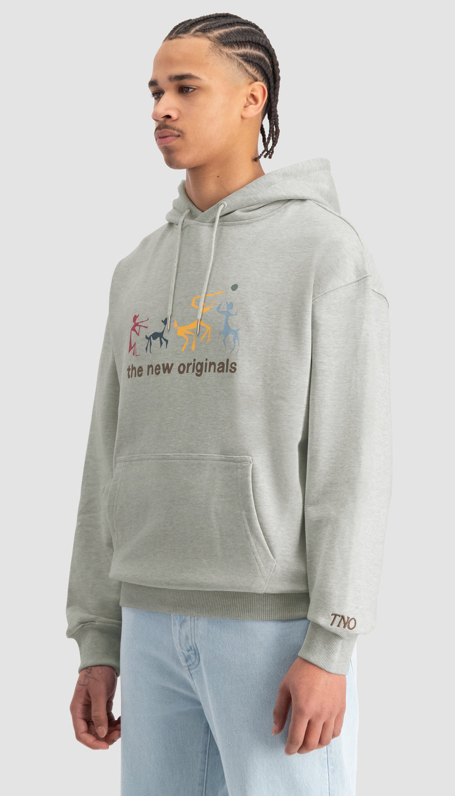 Fredasso Hoodie Grey Melange