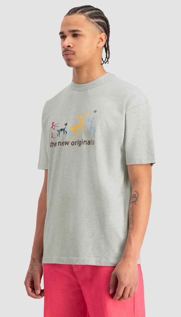 Fredasso Tee Light Grey Melange