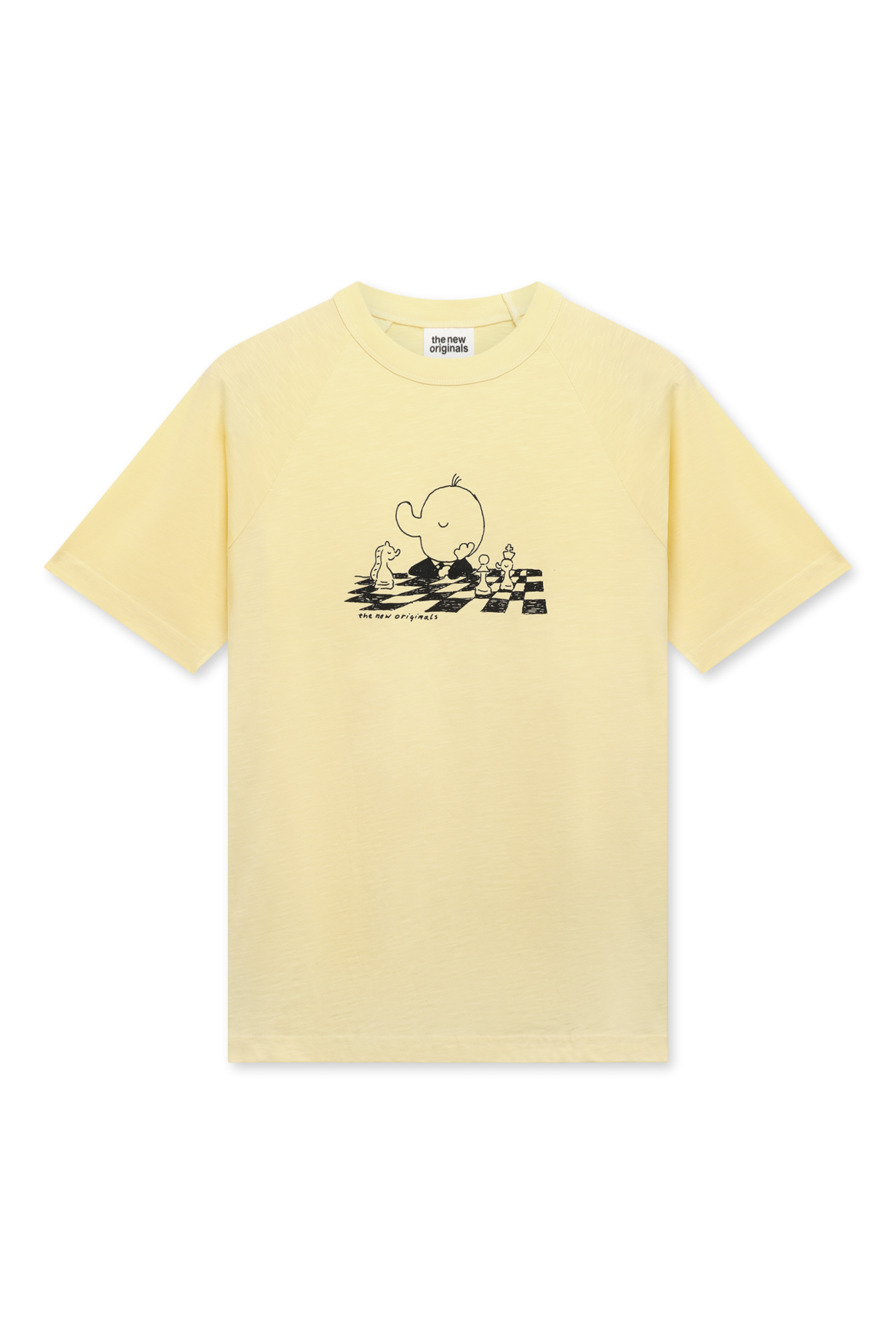 Freddy Chess Raglan Tee | Butter Yellow