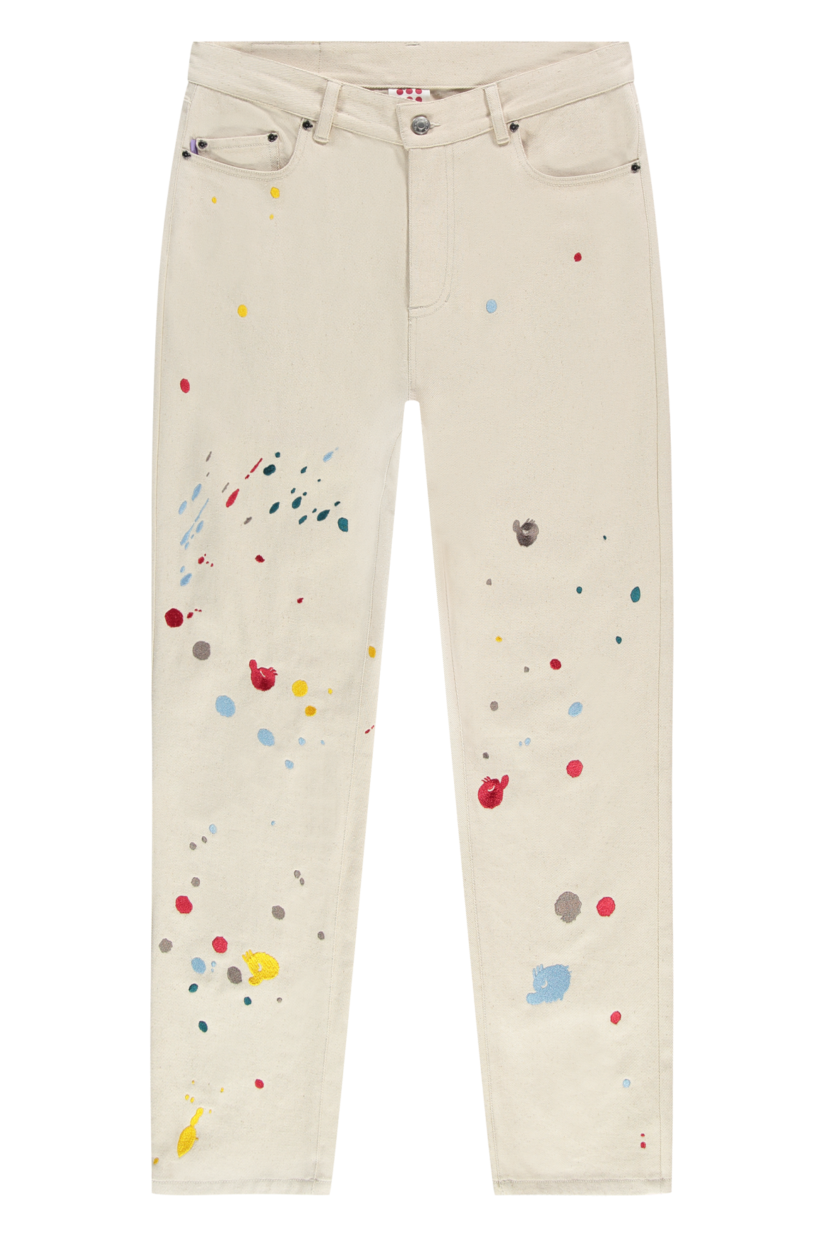 Freddy Paint Jeans | White Alyssum