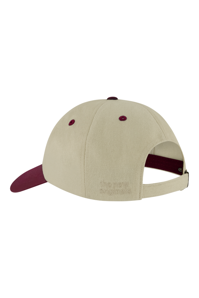 9 Emblem Cap Barbados Cherry / White