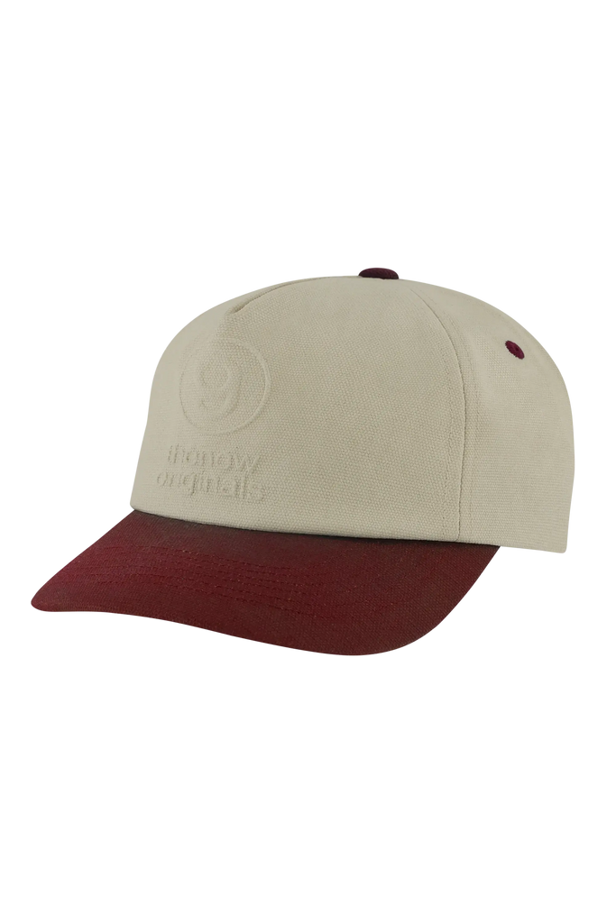 9 Emblem Cap Barbados Cherry / White