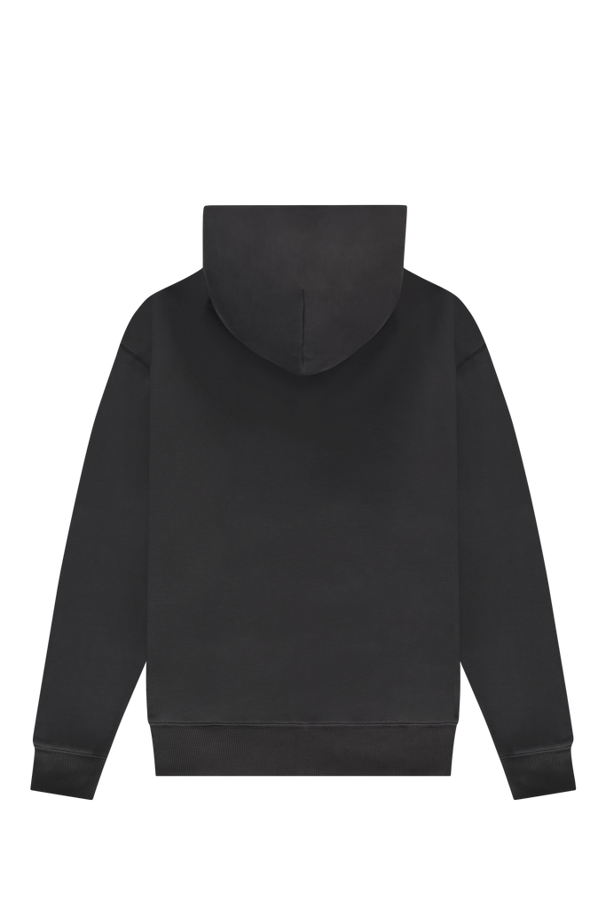 Emblem Zip Up Hoodie Espresso