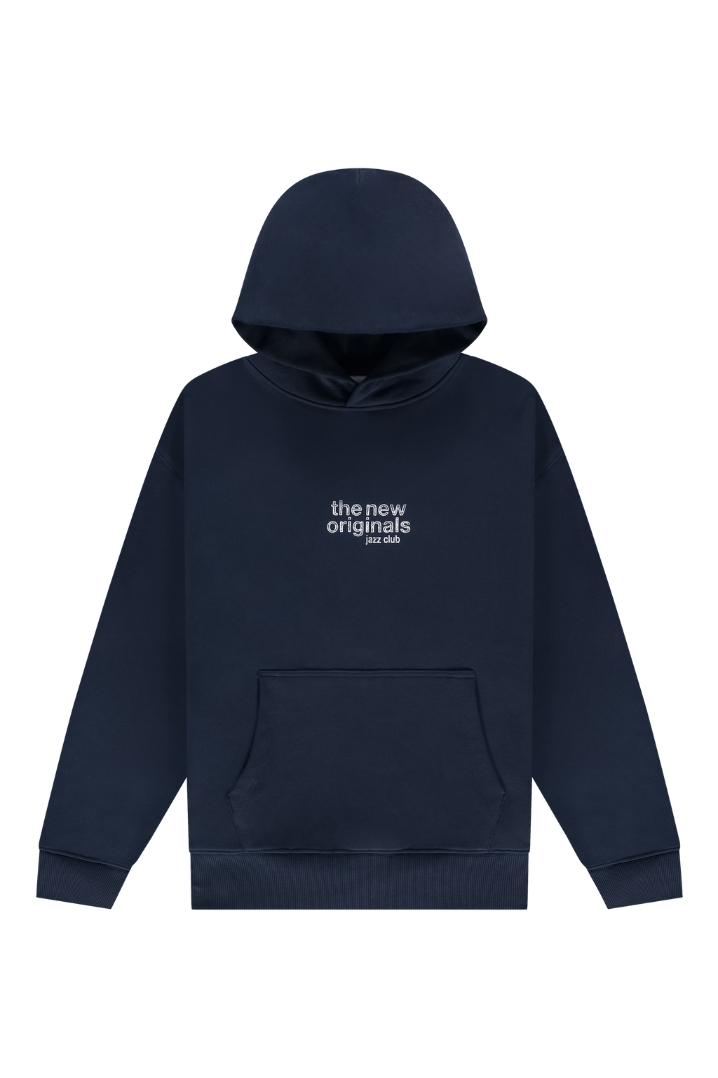 Jazz Club Hoodie Navy Blue Front-1