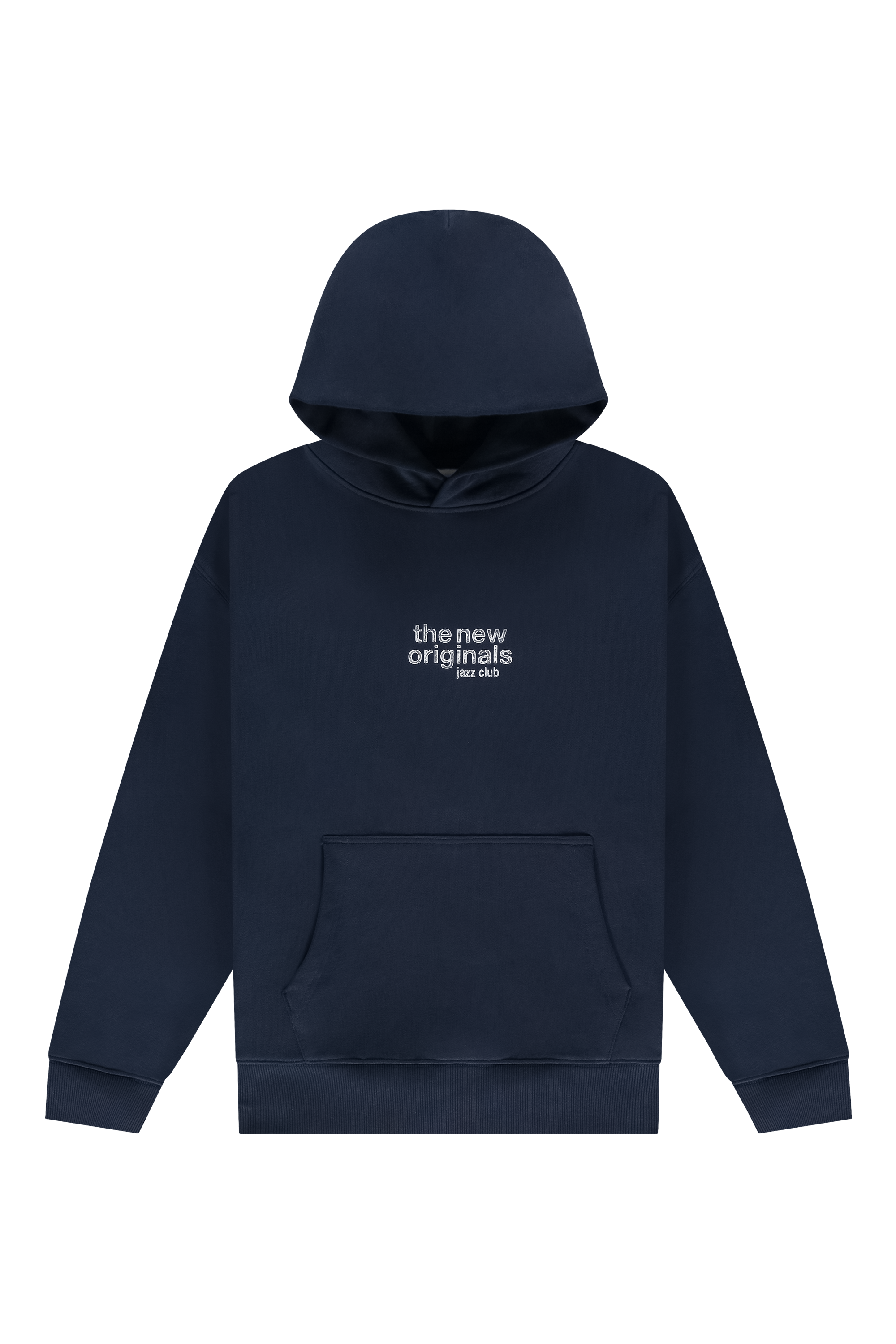 Jazz Club Hoodie Navy Blue Front-1