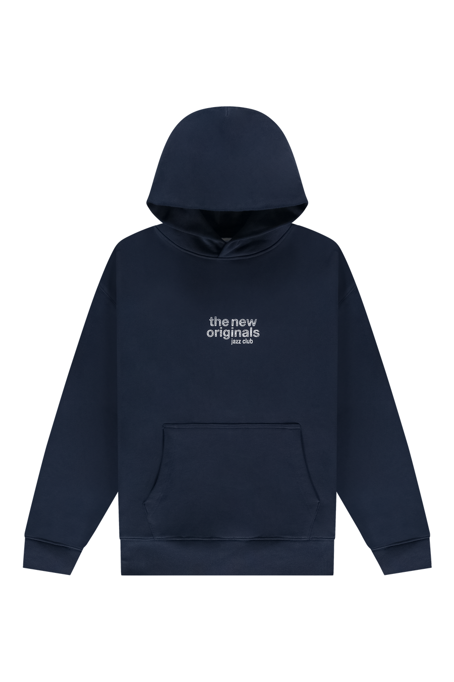 Jazz Club Hoodie Navy Blue Front-1