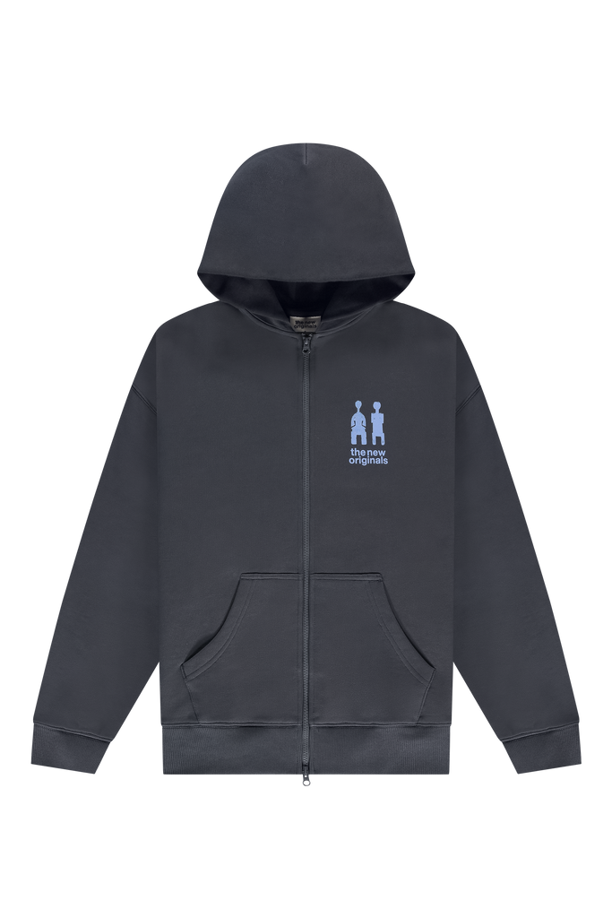 2 Figures Zip Up Hoodie Black Oyster