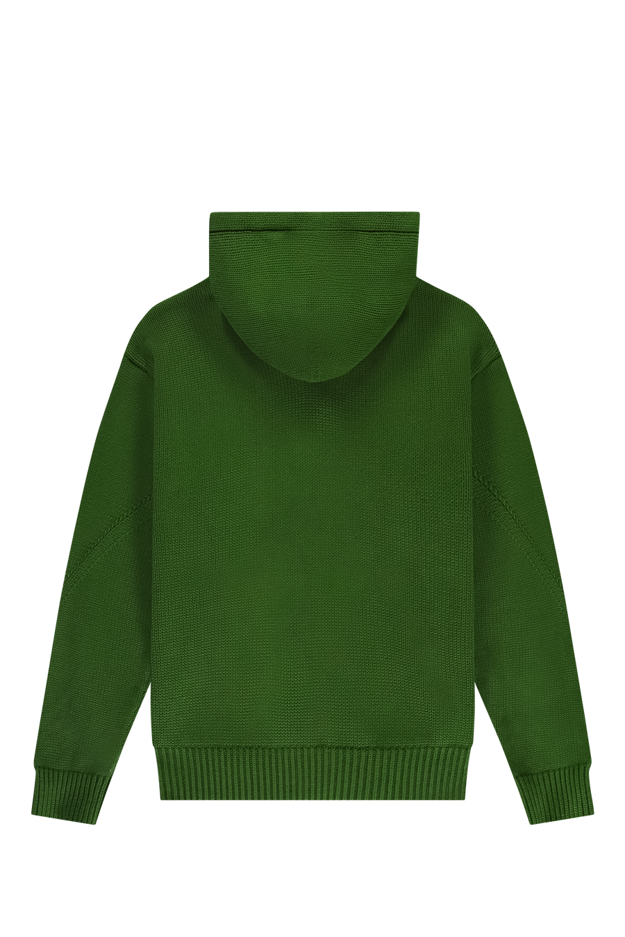 Chunky Knit Zip Up Hoodie Forest Elf