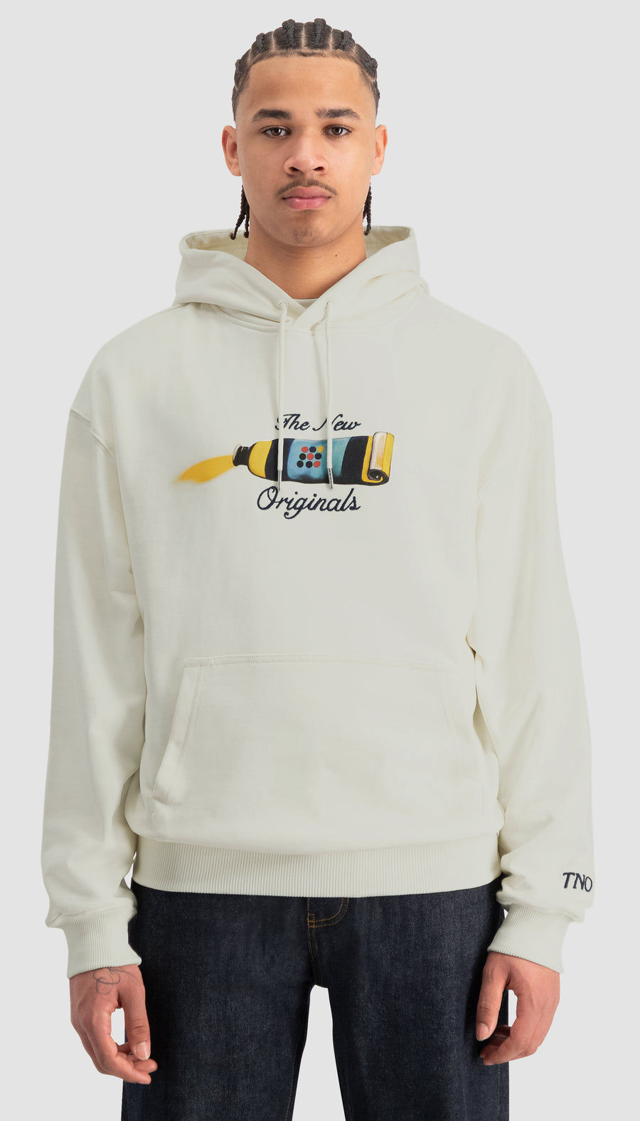 Ink Tube Hoodie White Alyssum