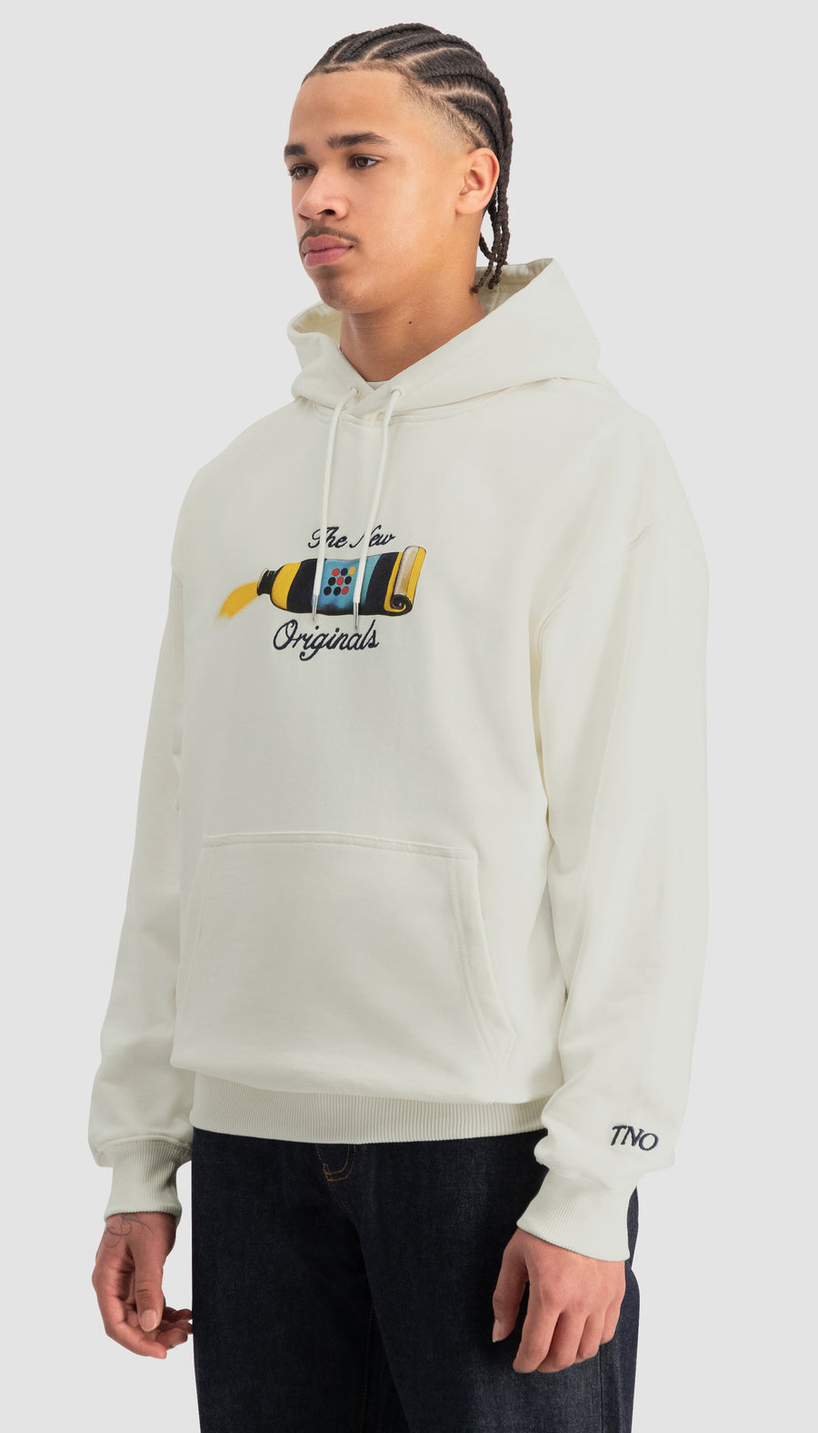 Ink Tube Hoodie White Alyssum