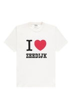 I ❤️ Zeedijk Slub Cotton Tee White