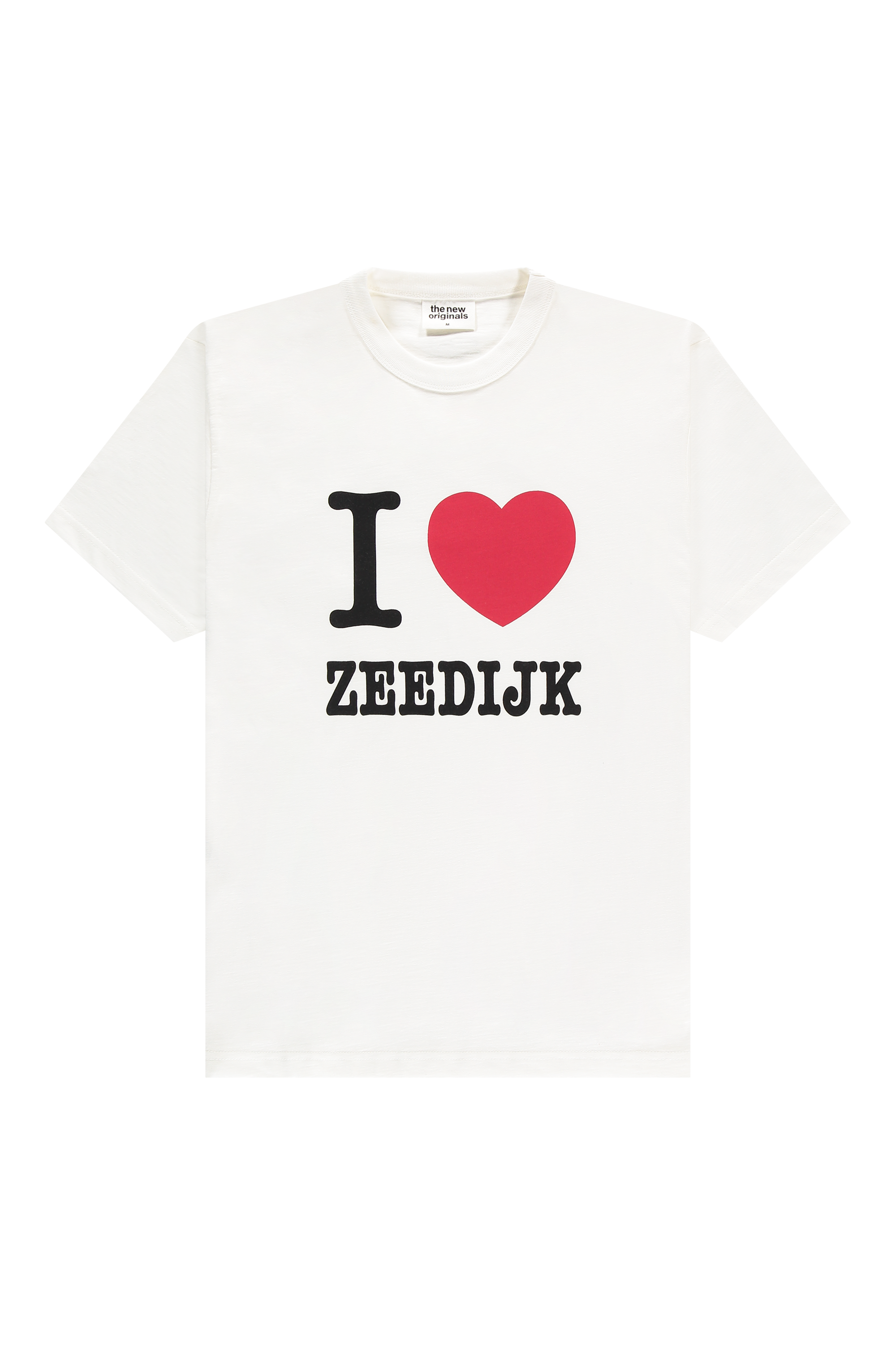 I ❤️ Zeedijk Slub Cotton Tee White