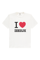 I ❤️ Zeedijk Slub Cotton Tee | White